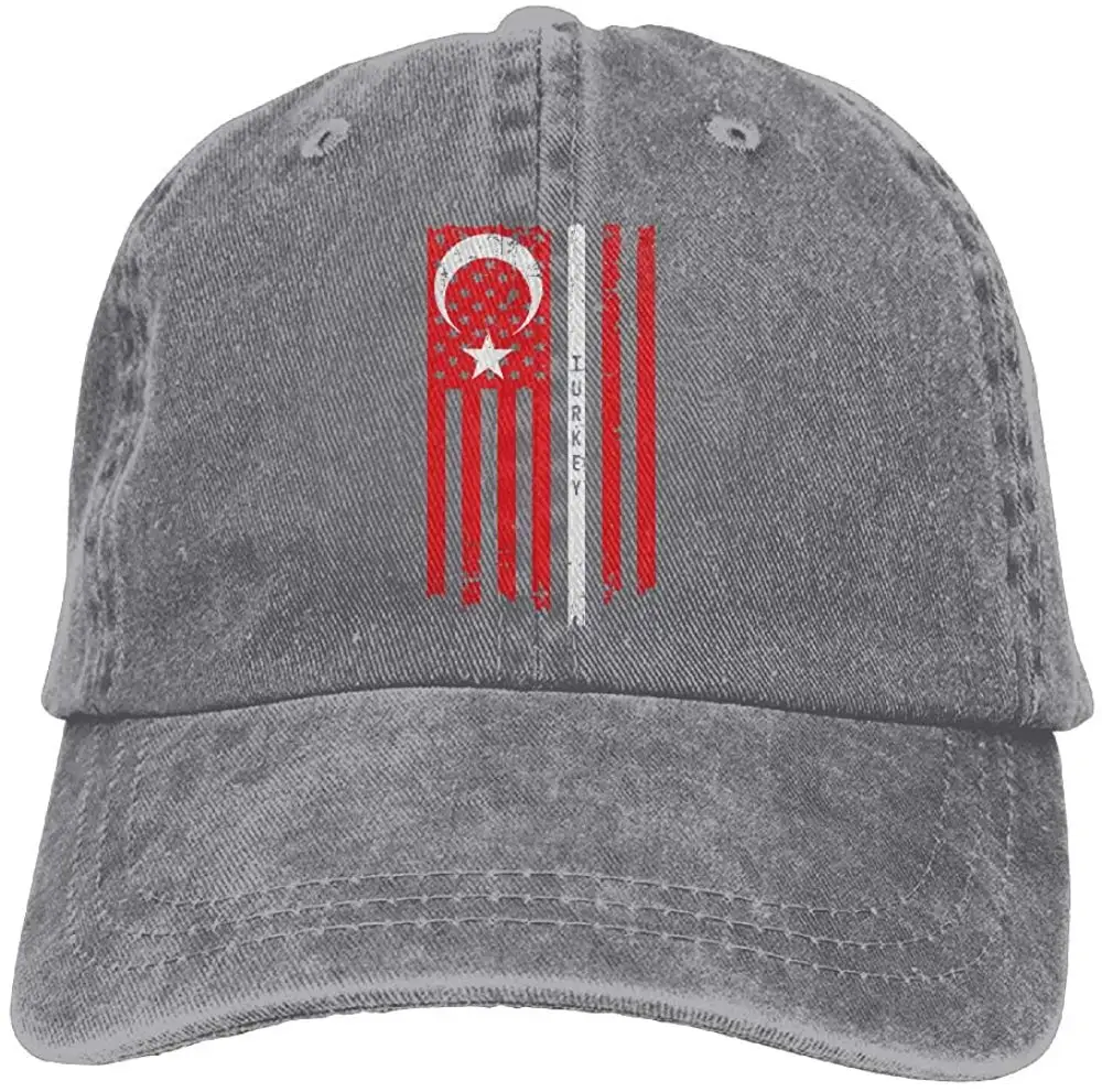 TSDFCTurkey США турецкий американский флаг унисекс бейсбольная кепка хлопок деним