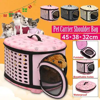 

Dog Carrier Bag Portable Cats Handbag Foldable Travel Pet Bag Puppy Carrying Mesh Pet Bags