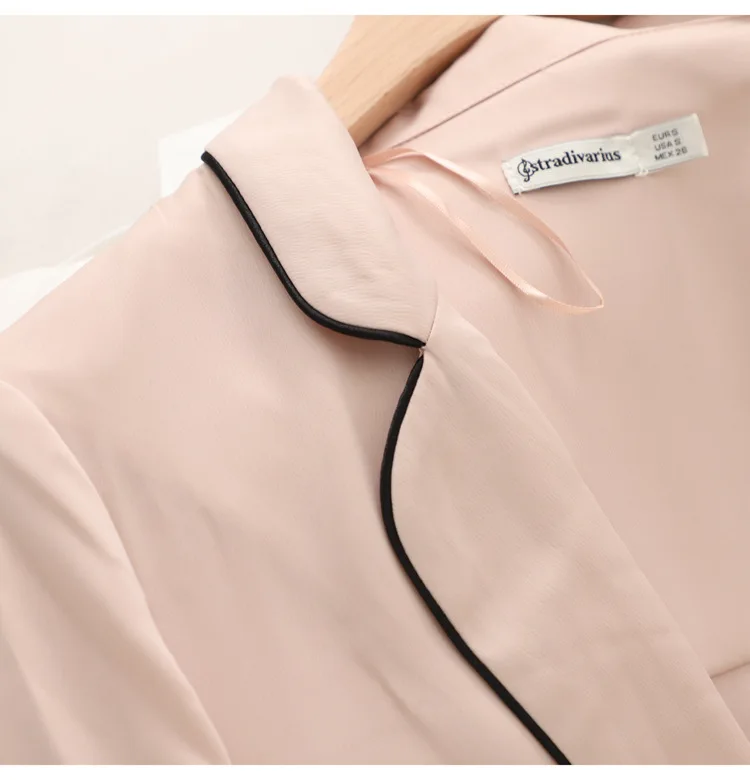 

Bn64 Laziness Pajamas Wind Rolloff Long Sleeve Suit Jacket Women's