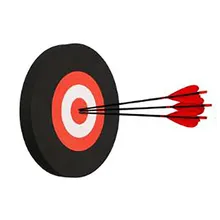 

Sports Archery Target Practice Target 25*25*3cm Archery Black/white Healing