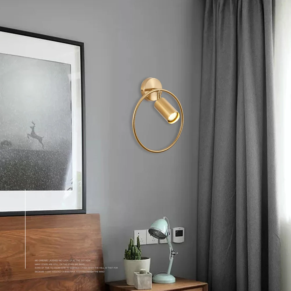 Светодиодный точечный светильник 220 В настенный для отеля дома коридора лампа