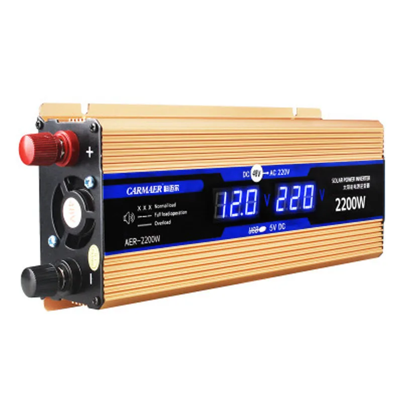 Автомобильный инвертор 12V24V48V до 220 В бытовой 500W1600W3000W преобразователь питания