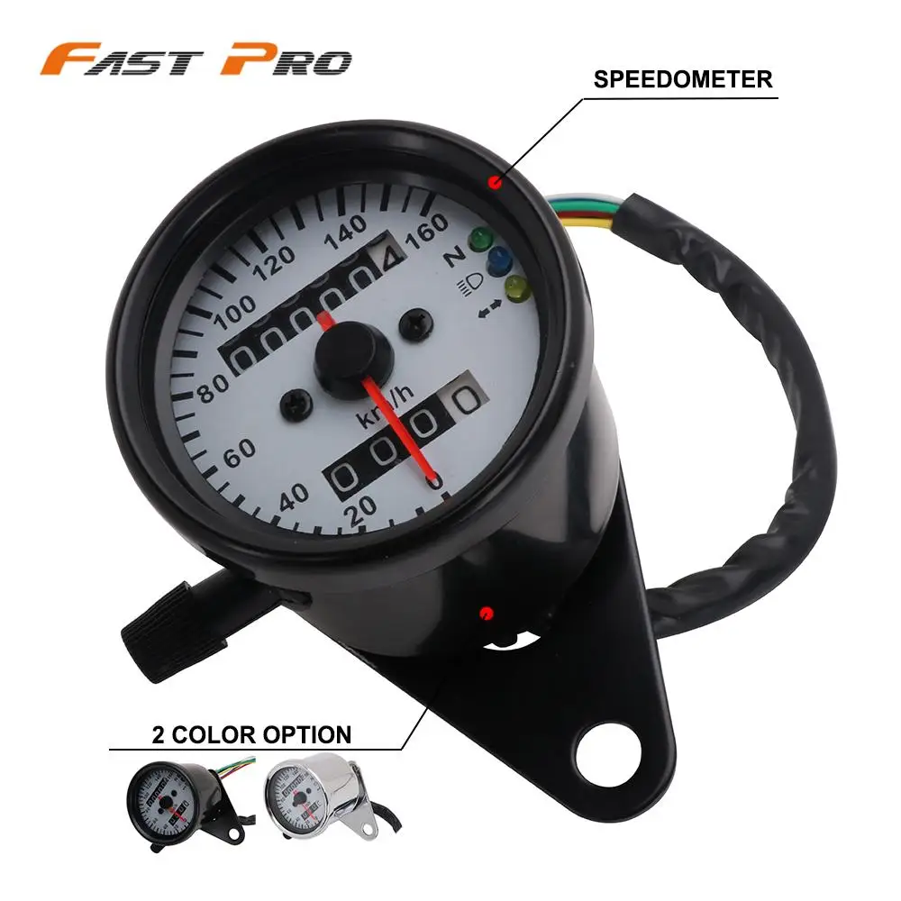 Fastpro Motorcycle Speedometer Universal For Most Motorcycle Models of DC 12V