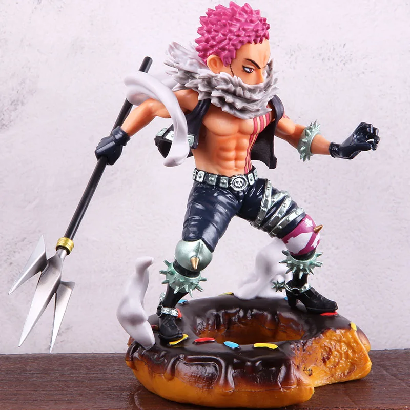 Аниме one piece Charlotte Katakuri пончики версия ПВХ Katakuri one piece фигурка Коллекционная модель игрушки