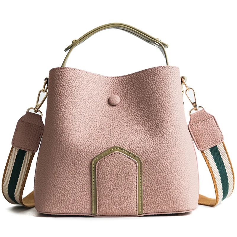 

MONNET CAUTHY Autumn New Female Totes Concise Leisure Fashion Handbag Solid Color Pink Green Yellow Khaki Black Crossbody Bags
