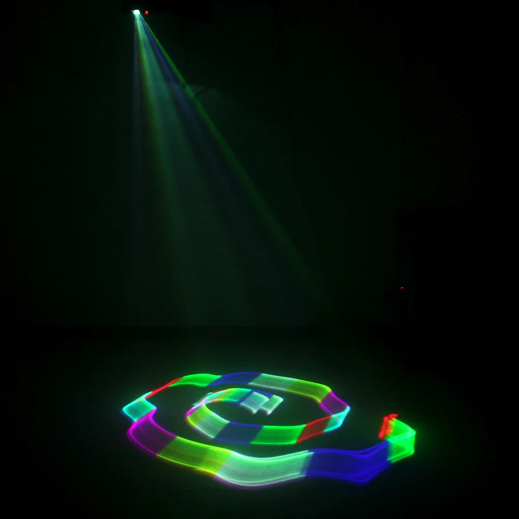 3D эффект RGB Красочные Лучи 400 МВт лазерный проектор сканер музыкальный светильник