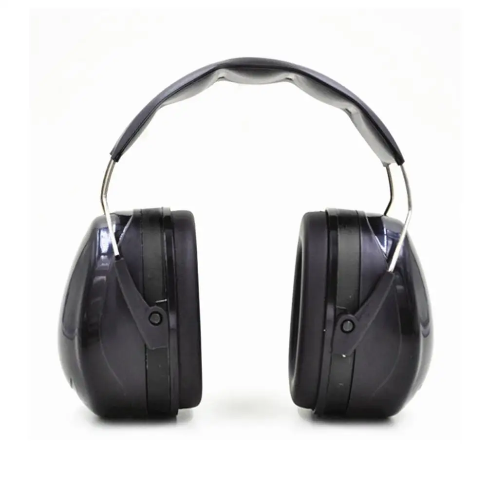 black Ear Protection Hearing Muffs Shooting Noise Reduction Safety Soft Comfortable Headset Earmuffs Ear Protectors for Hunting - Цвет: black