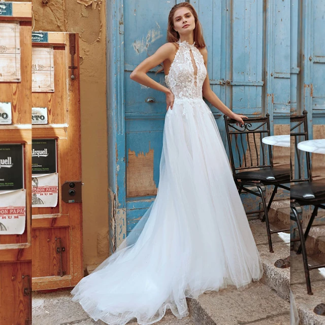 Halter Top Wedding Dress — free download