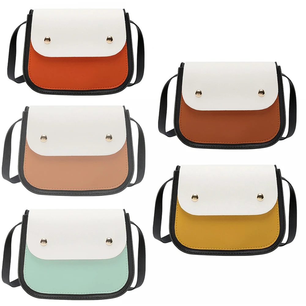 Small fresh shoulder bag hit color square bag sweet wild portable travel leisure cute holiday female simple temperament