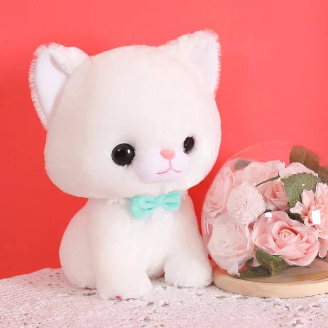 Creative cute net red rice cake small milk cat doll plush toy girl heart furry cat pillow gift