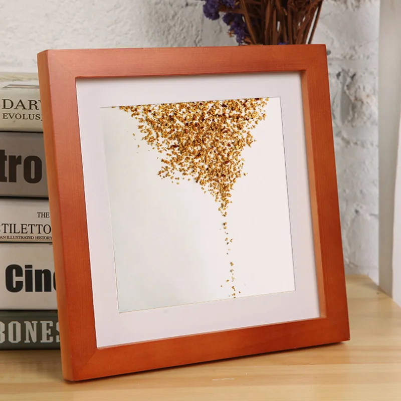 2020 фоторамка для настенного искусства однотонная простая деревянная квадратная