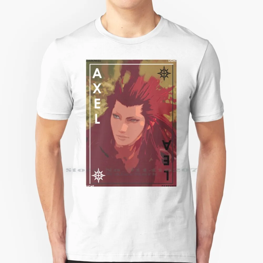 Axel / Lea Tarocchi T Shirt 100% Puro Cotone Axel Lea Organization Xiii Kh Kingdom Hearts Kh3 Kingdom Hearts 3 Kh2 Kingdom