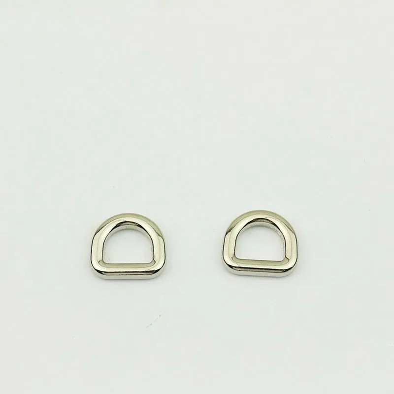 50pcs 10mm Inner O D Ring Metal Dee Buckles Backpack Strap Belt Dog Pet Collar Webbing Clasp DIY Leather Craft Bags Accessories