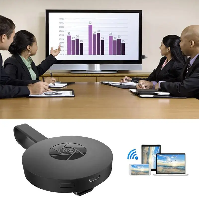 VODOOL G2 Беспроводная HD ТВ флешка портативный HDMI 1080P WiFi Дисплей Dongle приемник DDR3 128 Мб