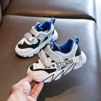 

Girls Boys Mesh Breathable Running Shoes Autumn Winter Child Student Fashion Sneakers Kids Casual Shoes Size 25-36