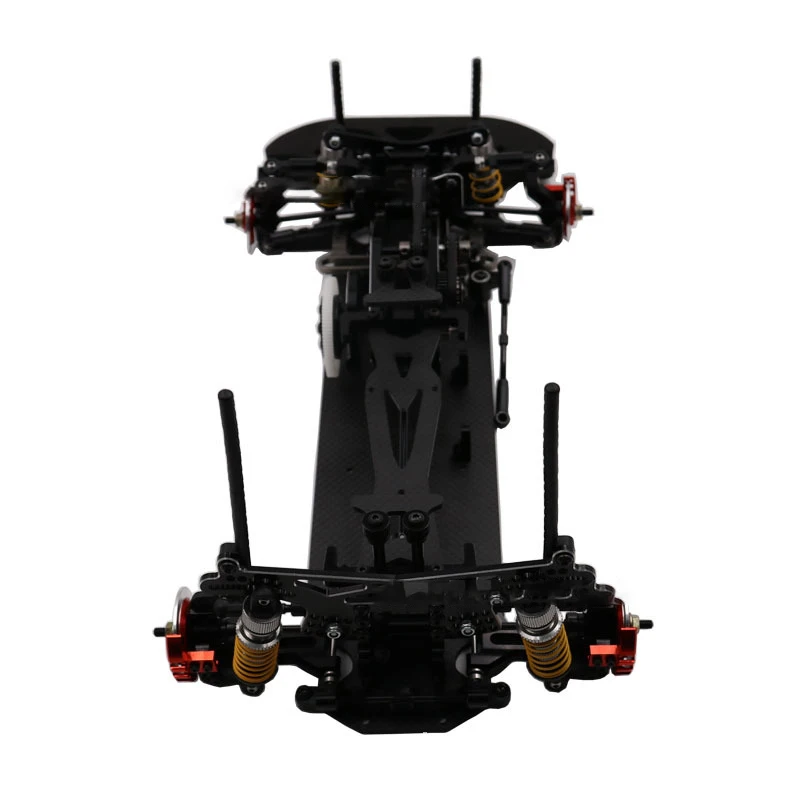 1/10 сплав и углеродное волокно 078055B G4 RC 4WD HSP Drift Racing Car Frame Body Kit Control DIY Black | Игрушки