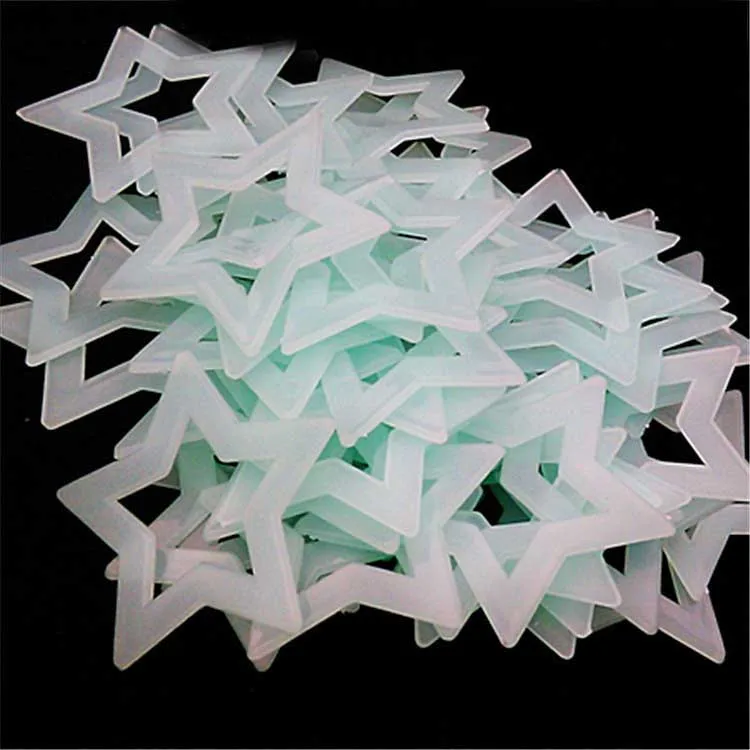 4.7cm 40pcs blue 100 шт/3D звезды светится в темноте светящиеся наклейки на стену для детской комнаты гостиной настенные наклейки для украшения дома плакат - Цвет: 4.7cm 40pcs blue