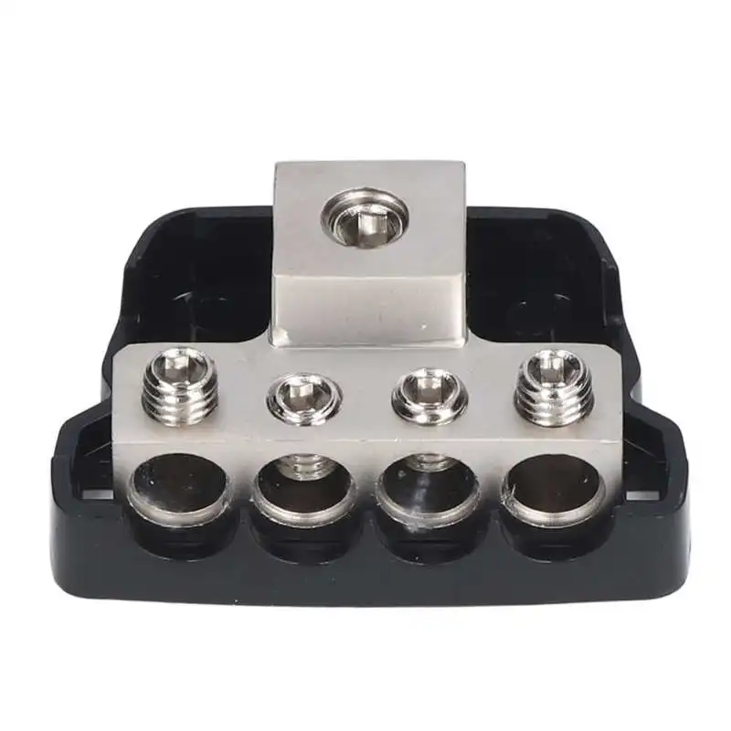4 Way Power Distribution Block Amp Holder Ground Distributor Splitter Car Audio Amplifier power distribution block