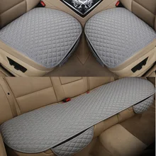 غطاء مقعد سيارة من الكتان, غطاء مقعد سيارة أمامي/خلفي/مجموعة كاملة واقي لمقعد السيارة Suv Van