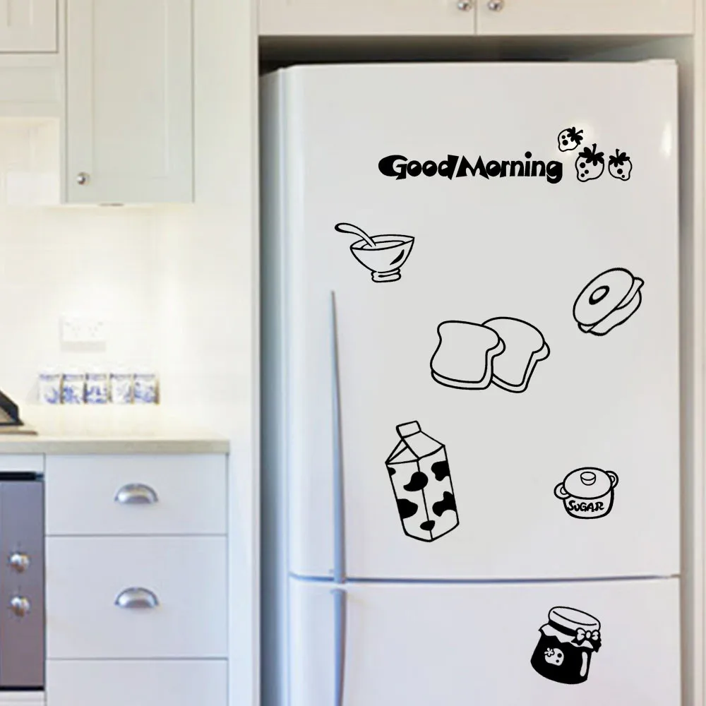 Милые наклейки на холодильник с надписью Good Morning|Магниты холодильник| |