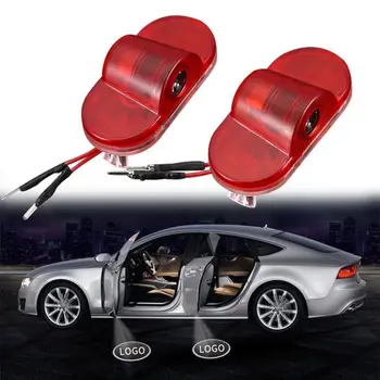 

1 Pair LOGO Projector LED Laser Lights Door-Open Warning Lamps Car Welcome Light For S-E-AT Auto Decoration Door Light