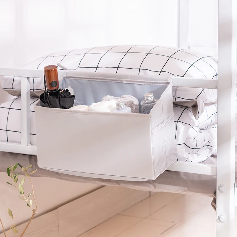 

Home Bedside Storage Hanging Basket Artifact Cloth Bedside Shelves College Students Necessary Organizing Dormitory