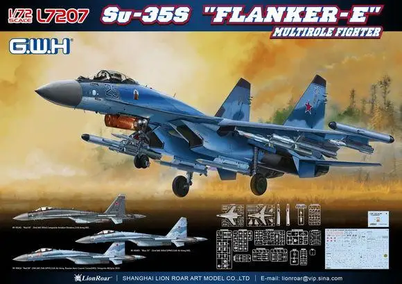 Great Wall Hobby L7207 Su 35S FLANKER E модель 2020 года| |