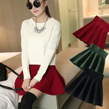 

Autumn And Winter Women's Fashion Spring Ruffles Short Skirts Ladies Skirt Mini Prom Dress