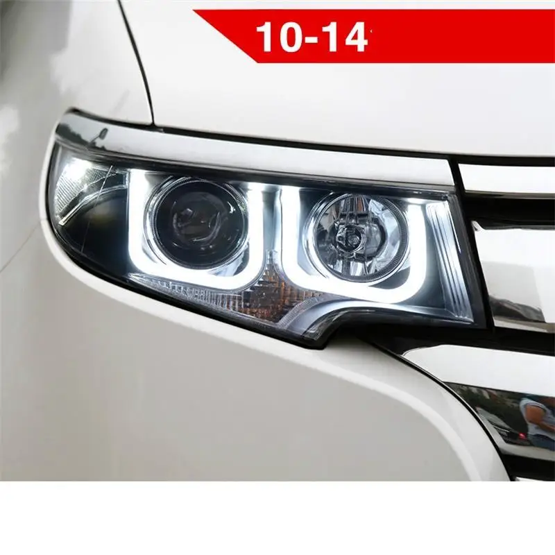 Assessoires Luces Para автостайлинг запчасти дневные ходовые огни в сборе светодиодные Drl Автомобильные фары 10 11 12 для Ford Edge