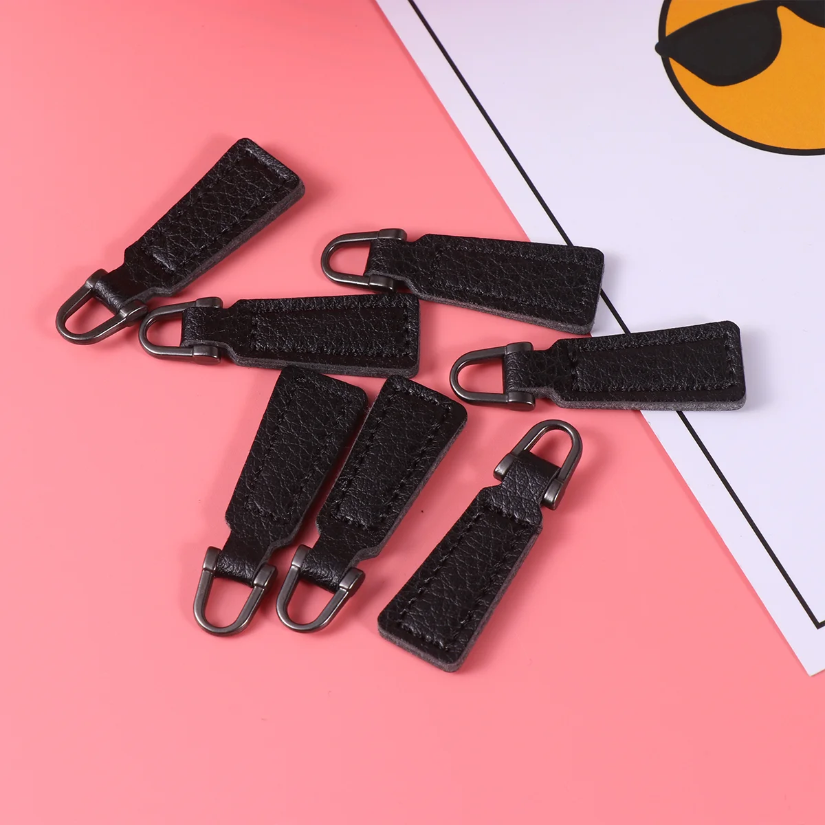 20PCS Zipper Pullers DIY Luggage Clothing Accessories PU Zipper Pulls