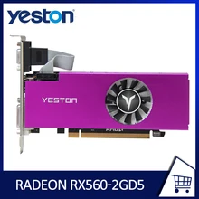 YESTON RX550 2G D5 LP Video Karten AMD Radeon GPU Fan Grafikkarte 64bit GDDR5 Externe Gaming Video Modul für Desktop-Computer