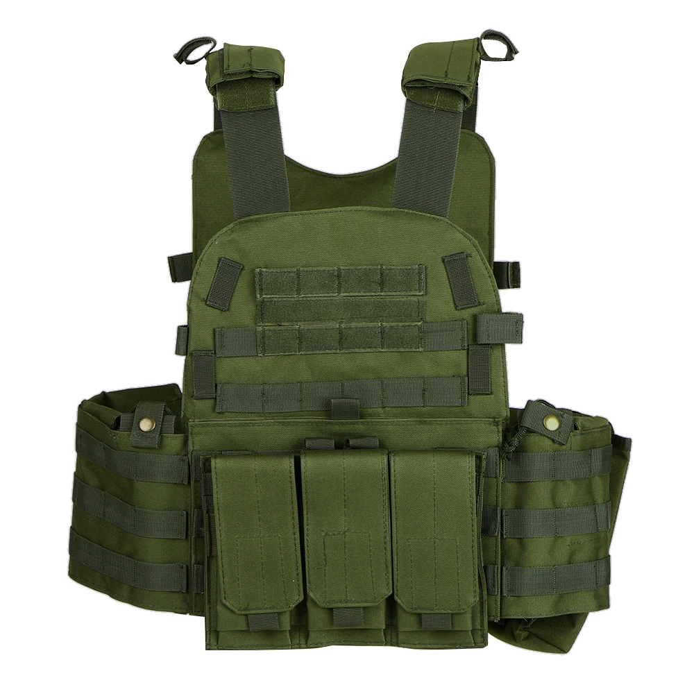 Outdoor Training Tactic Vest Body Armor Adjustable Combat Vest Molle Plate Carrierr Vest CS Protective Vest Gear
