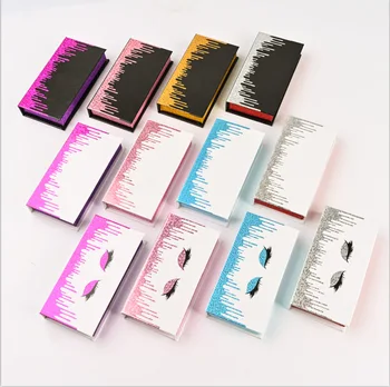

Makeup Eyelash Box Packaging Whosale 3d Mink Lashes with Custom Box Make Up False Eyelashes Empty Eyelash Box