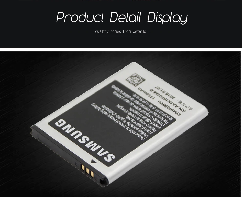 Samsung телефон Батарея EB494353VU для samsung S5232 S5330 C6712 S5750 GT-S5570 i559 S5570 1200mAh батареи