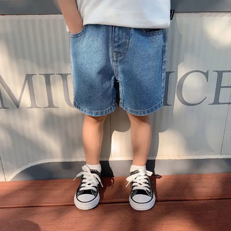 New Shorts Denim Thin Short Trousers Children Short Jeans Kids Baby Stretch Boardshorts Boy Summer Shorts Staright Jeans kids shorts