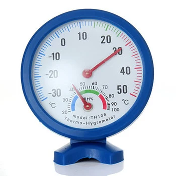 

Home Humidity Standing Mini Pointer Indoor Outdoor Measure Tool ABS Round Hanging Thermometer