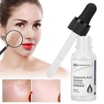 

20ml Hyaluronic Acid Pure Liquid Facial Moisturizing Hydrating Serum Shrink Pores Liquid Face Care Serum