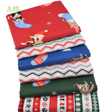 Chainho, Рождественская серия, саржевая хлопковая ткань с принтом, Лоскутная Ткань для шитья своими руками, стеганое одеяло для детей и детей, материал постельного белья