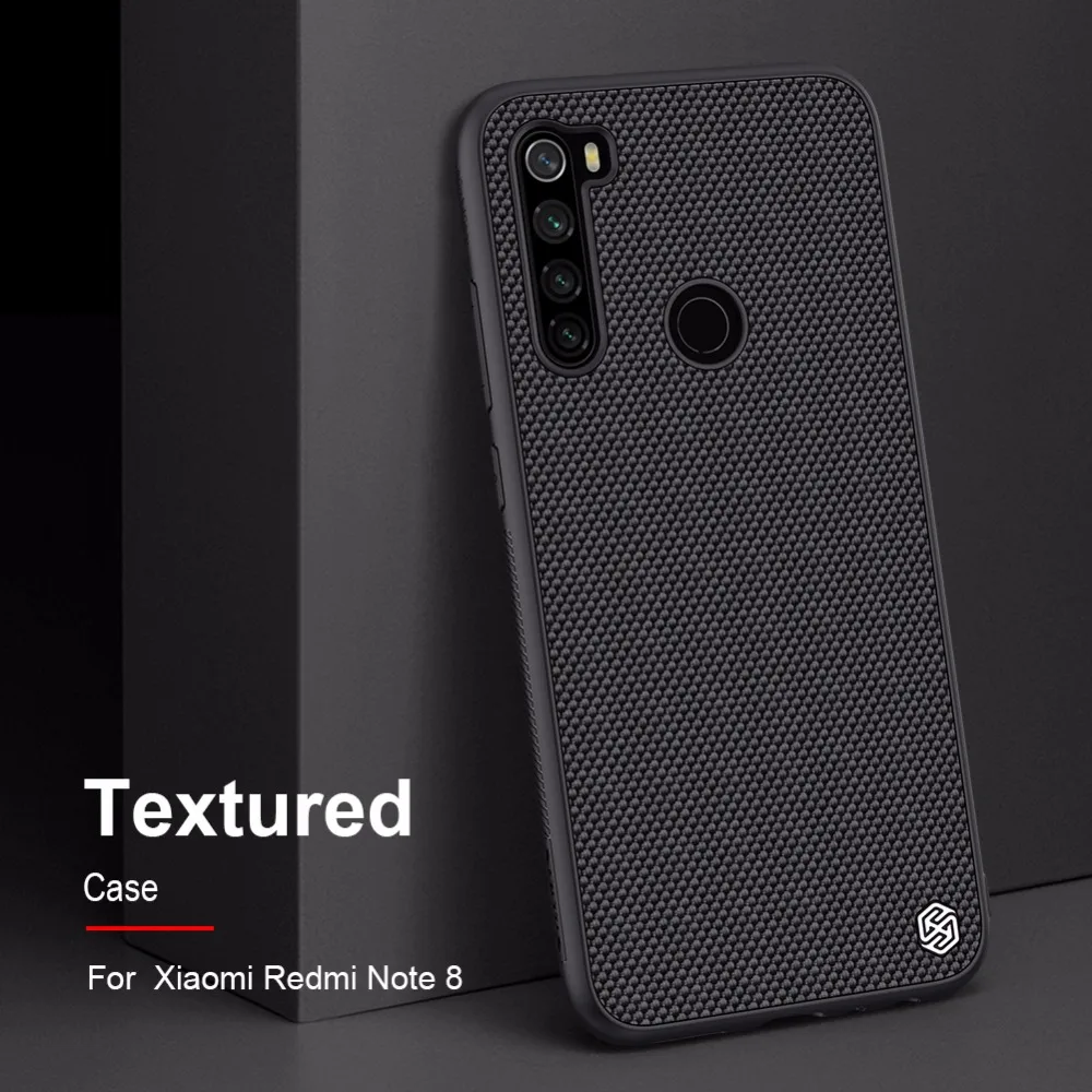 10 шт./лот,, Текстурированный чехол NILLKIN для Xiaomi Redmi Note 8, Жесткий ПК, матовый чехол для телефона Redmi Note 8
