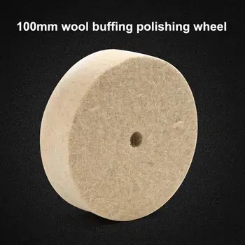 

CHEERBRIGHT 1PC 100mm Round Wool Polishing Buffing Wheel Sanding Sponge Polishing Disc Abrasive Tool for Wood Jade Jewelry