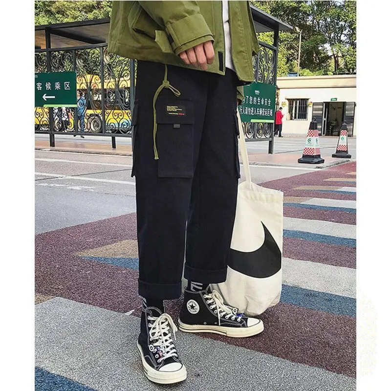

Men Multi-pocket Harem Pants Trousers Men Streetwear Punk Cargo Pant Hip Hop Casual Trousers Joggers Hombre XXXL 3XL