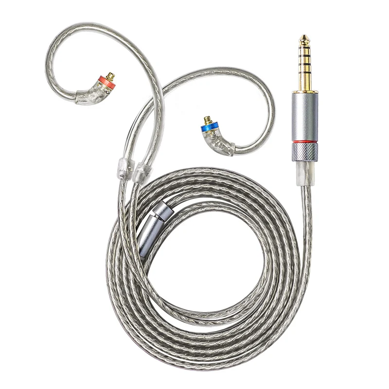 FiiO LC-2.5B/3.5B/4.4B MMCX сбалансированный наушник замена кабеля 4 нити высокой чистоты серебряный аудио кабель для Shure/FiiO - Цвет: LC-4.4B