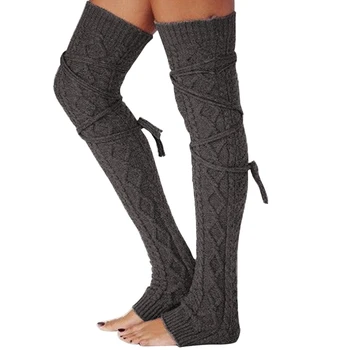 1 Paar Accessoires Been Warmer Solid Mode Gehaakte Breien Herfst Footless Manchetten Over Knie Protector Enkel Volwassen Laarzen Cover