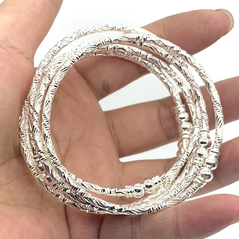 Bangle Bracelet 6PCS 24K Gold for Women