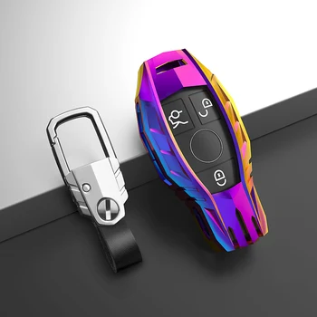 Custodia per chiave auto in lega di zinco per Mercedes Benz AMG A C E S series E200L E300L C260L E260 W204 W212 W176 CLA GLA Car acessori - Custodia per chiave auto in lega di zinco per Mercedes Benz AMG A C E