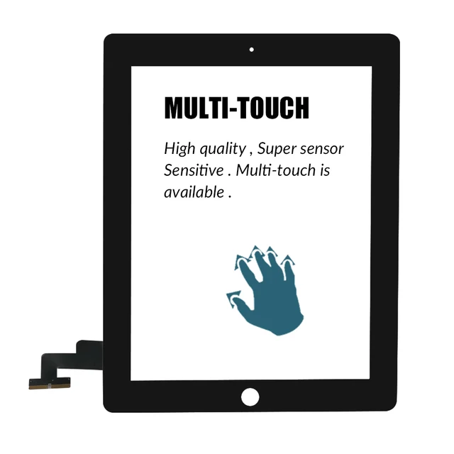 9.7" Touch Screen For iPad 2 A1395 A1396 A1397 Touch Panel LCD Outer Display Replacement Digitizer Sensor Glass 4