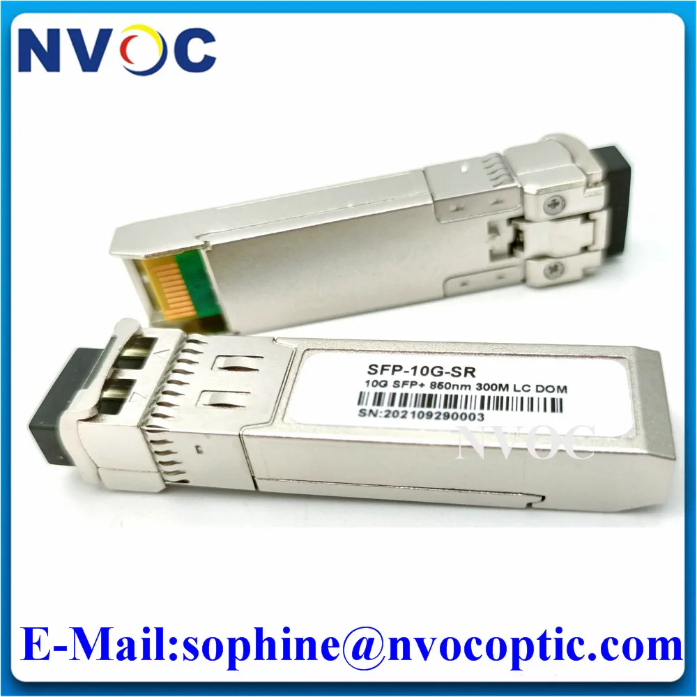 

10 шт. 10G SR 300 нм м Дуплексный LC SFP модуль, многомодовый SFP + волоконно-оптический приемопередатчик