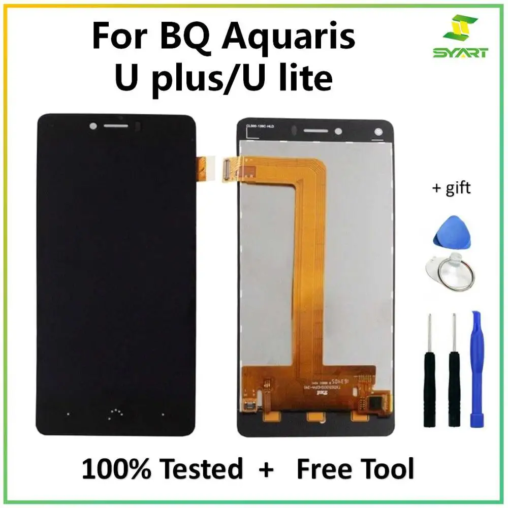 Для BQ Aquaris U plus/U lite ЖК-дисплей+ кодирующий преобразователь сенсорного экрана в сборе для BQ U/U Plus lcd Pantalla Tactil Con Marco