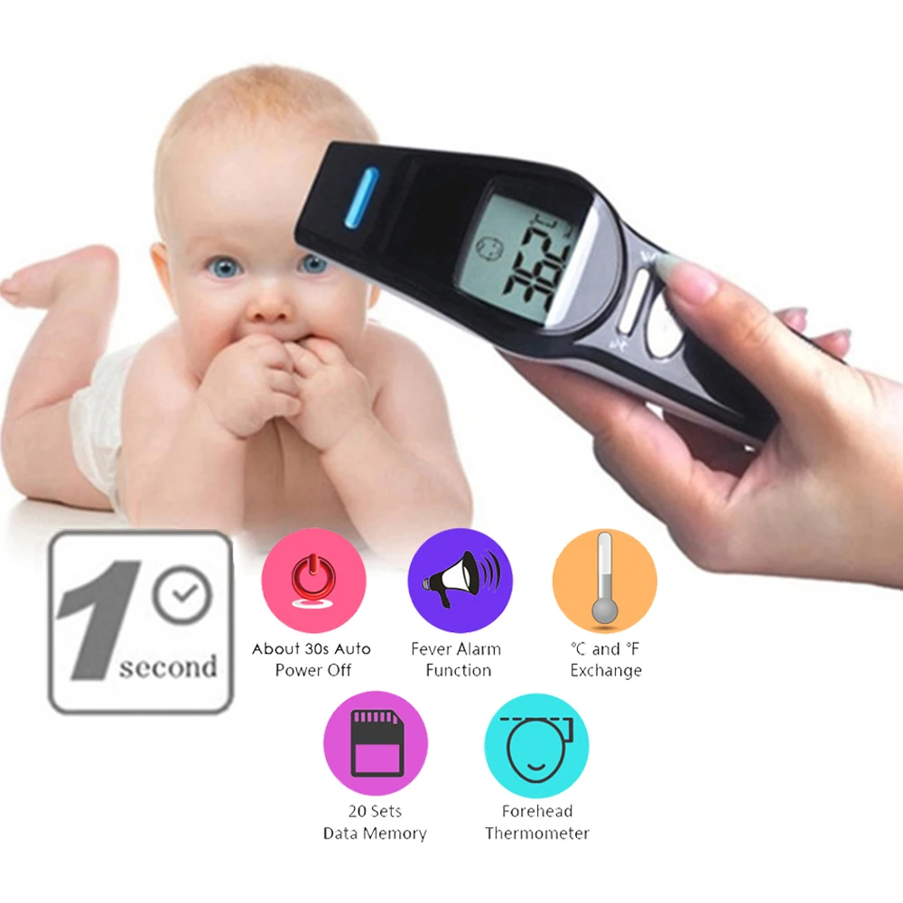 Лоб/ухо детский термометр Бесконтактный цифровой инфракрасный Termometro ребенок/взрослый Мути-фукция тела температура измерительное устройство