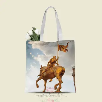 

Joan Of Arc tote bag custom canvas tote bags for women for teacher Birthday Bags Gift Bag personalized gifts
